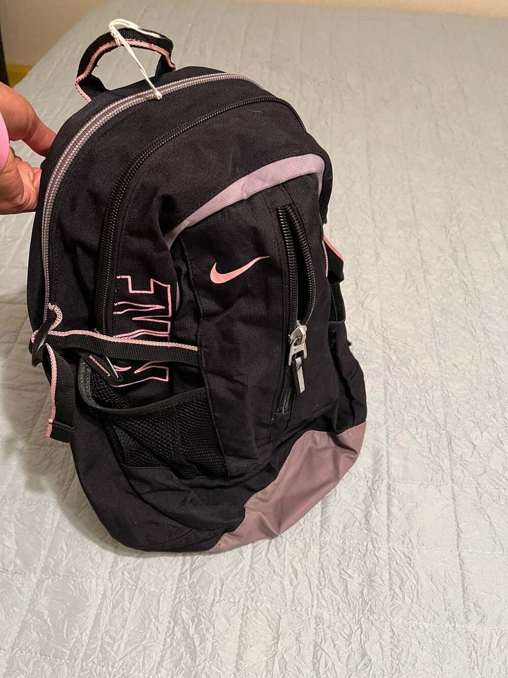 Nike Black and Pink Sport Backpack